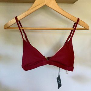 NWT Zaful Thin Strap, Plunge Bikini Top